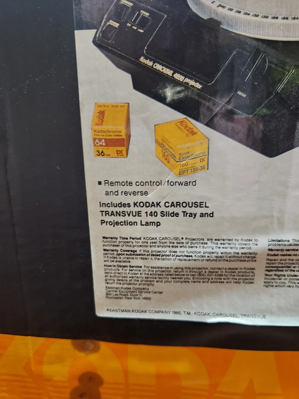 Kodak Carousel 4200 Black Slide Projector with Accessories